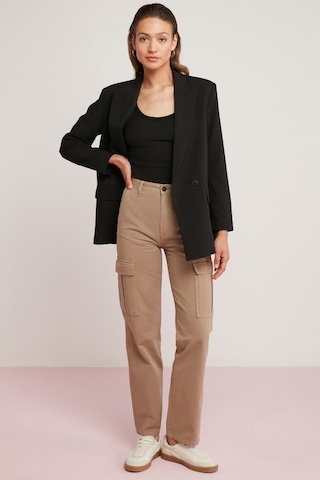 Ethıquet Lıllesol Kadın Fitilli Görünümlü Slim Fit Vücuda Oturan Havuz Yakalı Pamuklu Basic Siyah At