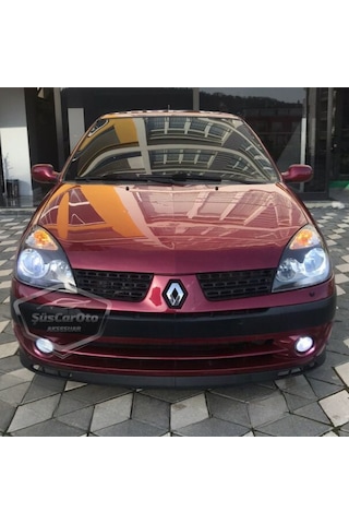 Renault Clio 2 Symbol Hb&sedan 1998-2008 Uyumlu Üniversal Laguna Lip Esnek Ön Lip 2 Parça Tampon Altı Dil Karlık Ön Ek 00 Şüscaroto Aksesuar