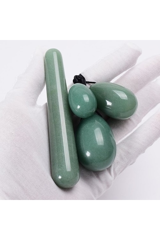 4 Adet Yeşim Yoni Yumurta Masaj Değnek Hediye Kutuları Set Doğal Kristal Matkap Aventurin Topu Kegel Egzersiz Aracı Pelvik Taban Kas Vajinal 5b7xlw Çok Renkli