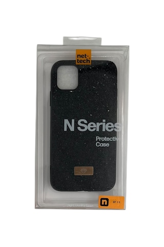 Nettech Apple iPhone 11 Uyumlu Crystal Seri Arka Koruma Kılıf - Siyah
