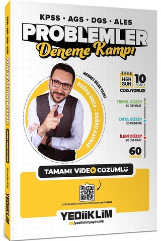 Yediiklim 2026 Kpss-ags-dgs-ales Matematik Tekrar Kampı Ve Problemler Deneme Kampı Tamamı Video Çözümlü 2 Kitap