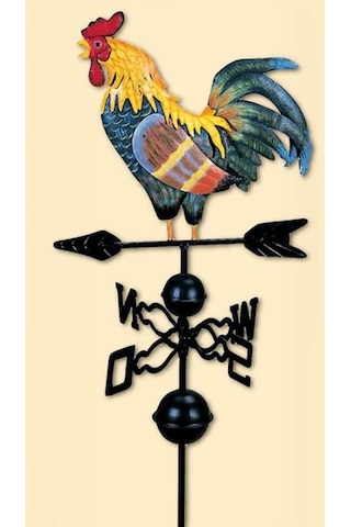 Suntek 47 '' Avrupa Metal Boyalı Horoz Rüzgar Gülü Yön Burcu