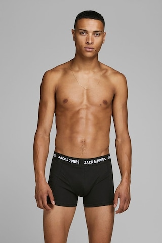 Jack & Jones Erkek 3'Lü Boxer 63412171944 Siyah Siyah