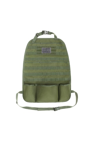 Yifomall Askeri Yeşili 1000d Nilon Araba Arka Koltuk Organizörü - Molle Çiftlik, İpad Ve Çeşitli Eşyalar İçin Sağlam Depolama Çantası