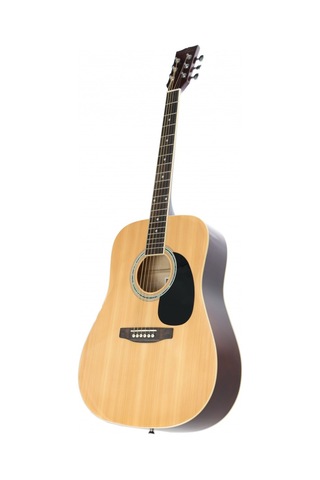 Almira F650n Naturel Akustik Gitar Çelik Telli Dreadnought Gövde Güçlü Ses