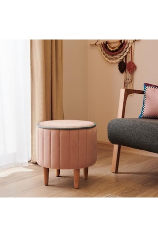 Just Home Lindy Puf - Pembe Pembe