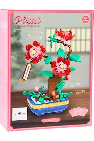 Toys E Toys Plant Bonsai Collection Çin Gülü Çiçek Yapı Blok Seti 325 Parça 33042