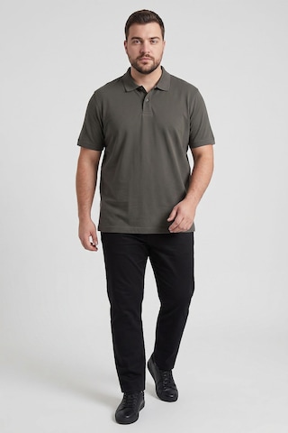 Tommy Life Haki Polo Yaka Büyük Beden Battal Erkek T-shirt - 88511