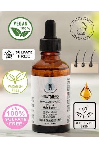 Neutrevo Professional No:1 Hyaluronic Acid Serisi Nem Ve Dolgunluk Veren Saç Bakım Serumu 50 Ml