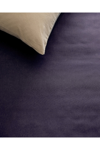 Madame Coco Manon King Size %100 Pamuk Ranforce Lastiksiz Çarşaf - Mor 8684427057643 Mürdüm