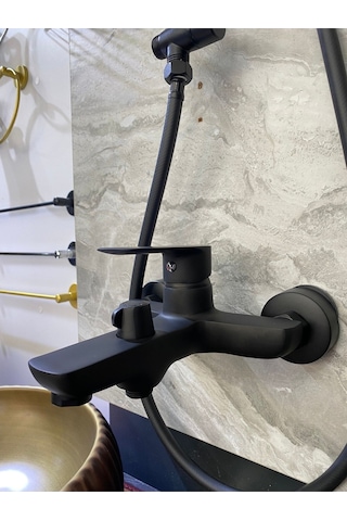 İsaoğlu Yapı Mat Siyah Ginza Banyo Bataryası Siyah