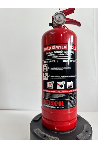 Yangın Söndürücü - ''1 Kg". Tsen 615 Abc Montaj Aparatlı