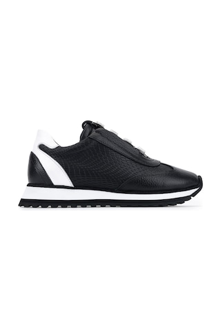 Tamer Tanca Kadın Hakiki Deri Siyah Sneakers & Spor Ayakkabı 1201 4016 Bn Ayk Y26 Sıyah