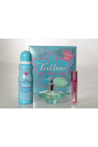 Aromel Tattoo Angel Parfüm EDT 50 ML + Deodorant 125 ML + Lip Gloss