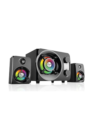 Rampage RMS-G8 Bluetooth Usb SD Kart FM Led Işıklı 2.1 Ses Sistemi