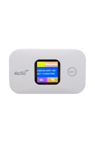 Lemestar 4g Taşınabilir Wifi Hotspot, 300mbps Hız, 10 Cihaz Bağlantısı, Renkli Led Ekran, Sım Kartlı, Seyahat Ve Kamp İçin Modem Router