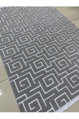 Bünyan Halı Twist Lt532 Serisi Oturma Salon Yatak Çocuk Odası Halısı Gri