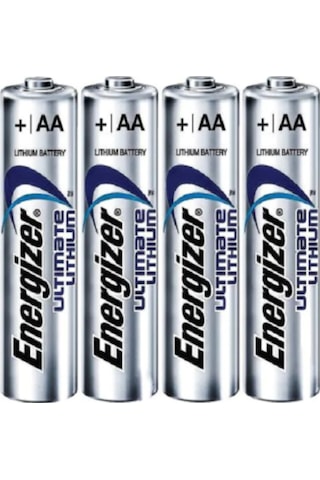 Energizer E91 Ultimate Lityum Blister AA Kalem Pil 4'lü