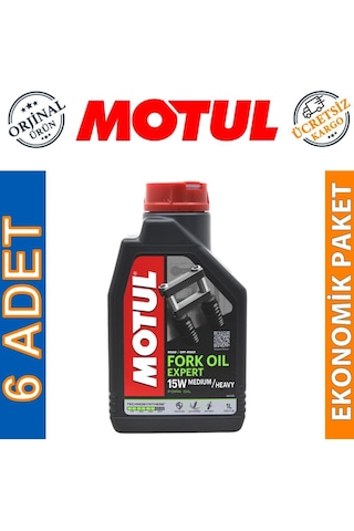 Motul Fork Oil Expert Medium Heavy 15w 1 Lt Amortisör Yağı 6 Ade