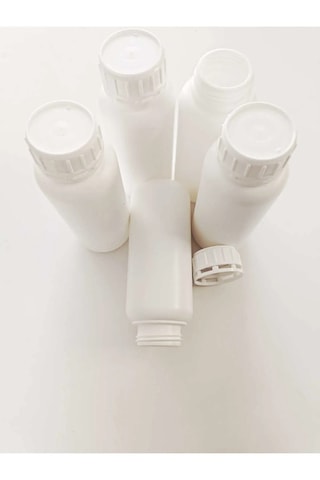 500 Ml Boş Şişe X5 Adet - Kilitli Kapaklı- Kimyasala Uygundur
