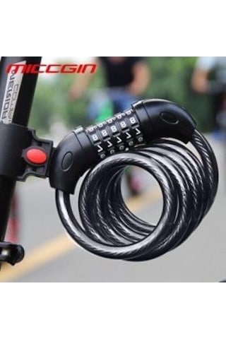 Zhongli Kilit Şifreli 4 Kombinasyonlu 12x120 CM Gri - Siyah