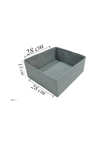 Balkan Room 6'li Gri Çekmece İçi Düzenleyici Organizer Set - Çok Amaçlı Dolap İçi Kutu Seti Genel
