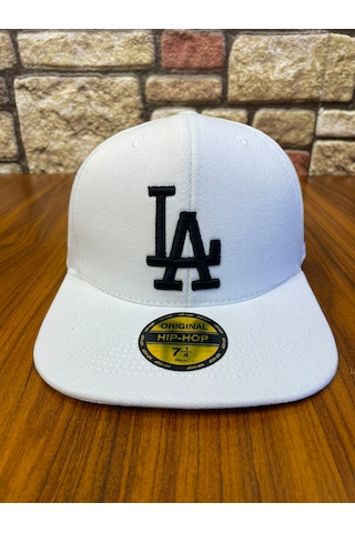 Hamze La Los Angeles Hiphop Snapback Rapper Baseball Drip Şapka Cap Beyaz