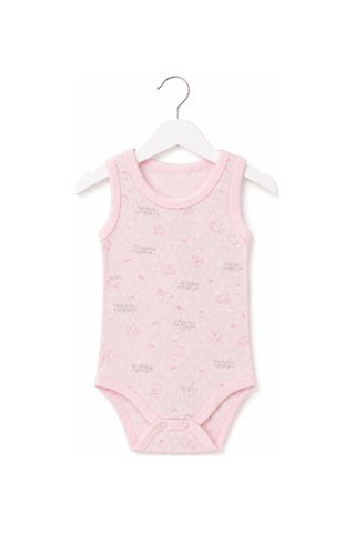 H&c Coolboy H&c Bebek Kolsuz Çıtçıtlı Body Zıbın %100 Pamuk Jakarlı Kuzu Desenli Pembe Kuzulu