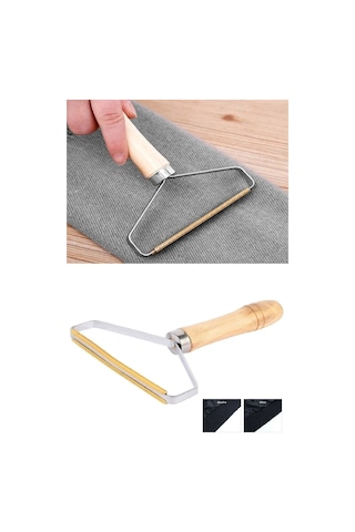 Büro Ev Ofis Yazlık Hijyeni İçin Ahşap Saplı Metal Çift Taraf Elbise Halı Tüy Tiftik Toparlayıcı Diğer
