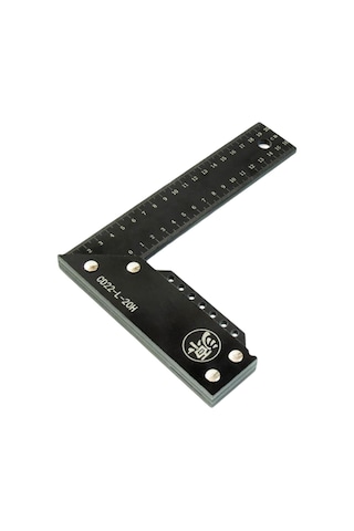 Suntek Dik Açı Cetvel Yüksek Hassasiyetli Profesyonel Siyah-200mm