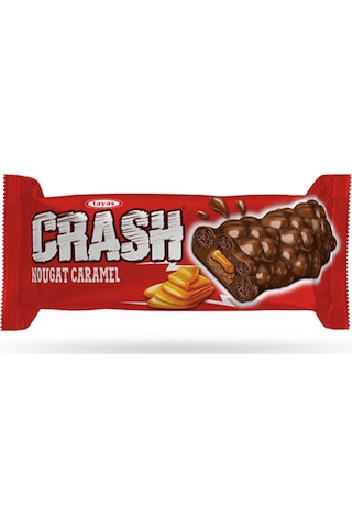 Tayaş Crash Nuga Karamelli Pirinç Patlaklı Bar Kutu 24 x 40 G