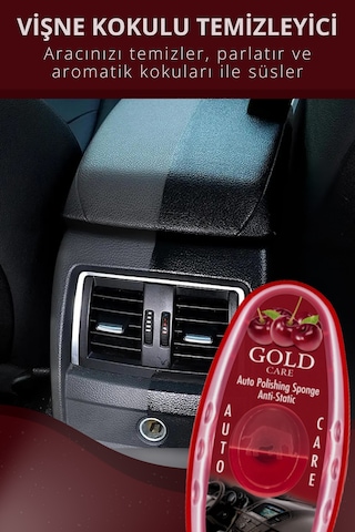 Oto Temizleme Ve Parlatma Süngeri Antistatik, Toz Tutmaz Vişne
