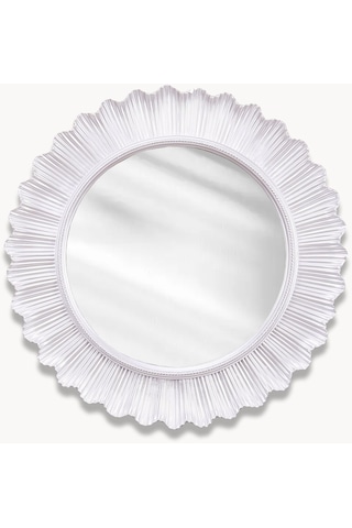 Flashy Yuvarlak Ayna İnci Ceviz