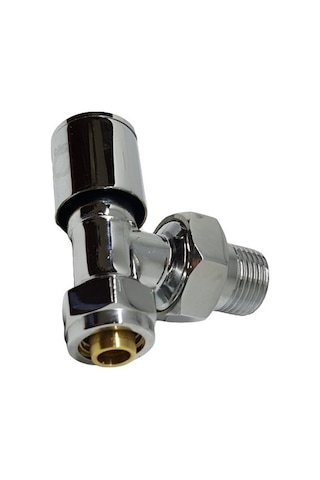 Edp 16X1/2 Pex Krom Köşe Radyatör Vanası - Metal Kapak