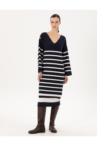 Pierre Cardin Kadın Lacivert Elbise Triko 50290561-vr033 Lacivert