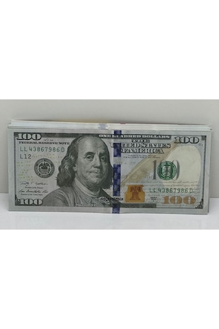 Wonder Man 100 Adet 100 Dolar Geçersiz Şaka Parası