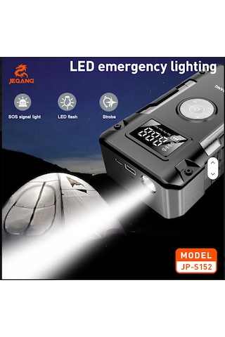 Jeqang Jp-s152 Akü Takviye Cihazı Lastik Şişirme Özellikli Powerbank 12v/24v