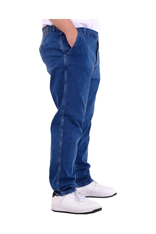 Mode Xl Büyük Beden Erkek Kot Pantolon Yan Cep Chıno 18880 Açık Mavi Açık Mavi