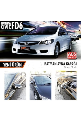 Otoçizgi Honda Civic Fd6 Yarasa Ayna Kapağı. Parlak Siyah. Otoçizgi