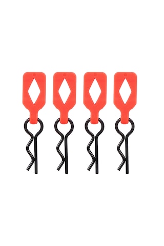 Kosona 1/10 Rc Araçlar İçin 4 Adet Turuncu Gövde Sabitleme Pimi, Traxxas, Hsp, Redcat Uyumlu