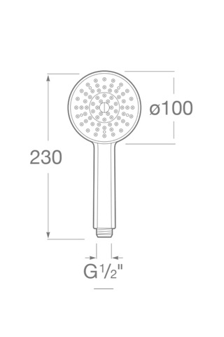 Roca Stella El Duşu 100mm Yuvarlak, Krom A5b9b03c00 Krom