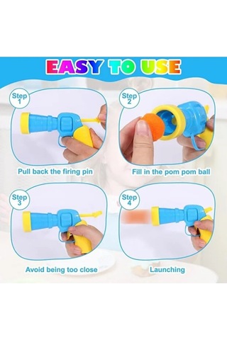 Mucit Home Top Fırlatma Tabancası 15-20 Toplu Tabanca Oyuncağı