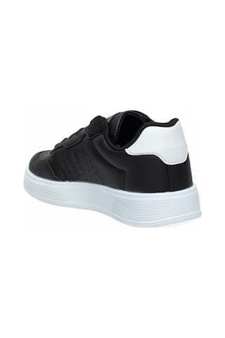 Dark Step 158-26 Cilt Deri Anatomik Sneaker 36-40 Siyah-beyaz Siyah