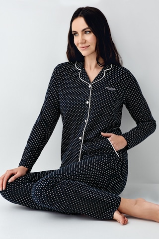 Pierre Cardin Kadın Lacivert Gömlek Pijama Lacivert