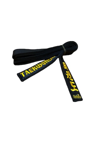 Refleks Spor Taekwondo Siyah Kuşak Nakışlı Tekvando Siyah