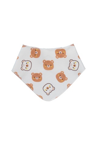 Civil Baby Ayıcık Empirme 2 Kat 2'li Mama Önlüğü - Kahverengi