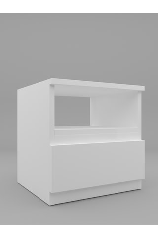 Mbes Mobilya Umut Beyaz 45 CM Komodin 1 Çekmeceli