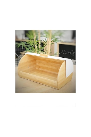 Nishev.com Evini Sev Bambu Ekmeklik Ekmek Sepeti Lüks Ekmek Kutusu Zigzag Desen Bambu