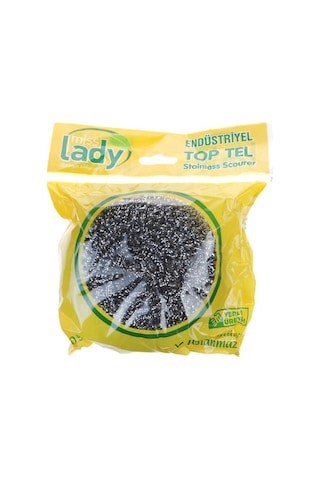 Miss Lady Endüstriyel Büyük Boy Bulaşık Teli Ovma Teli Toptel 12'li