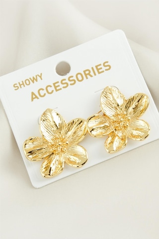 Gld-spt- Orkide Trend Metal Küpe-sarı çok renkli